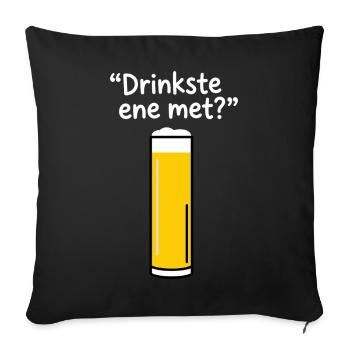 Boisste ene met ? Carnaval de Kölsch - Housse de coussin décorative 45 x 45 cm - noir - Devant