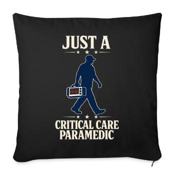 Intensivpflegesanitäter Advanced Emt Als Identity - Sofakissenbezug 45 x 45 cm - Schwarz - Vorne