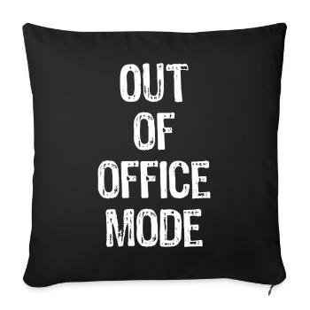 Mode Hors Bureau - Housse de coussin décorative 45 x 45 cm - noir - Devant