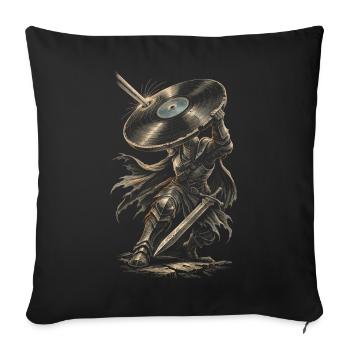 Disques vinyles de collection Vinyl Vinyl Collections - Housse de coussin décorative 45 x 45 cm - noir - Devant