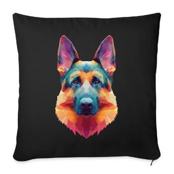 Sheepdog - Sofa pillowcase 17,3'' x 17,3'' (45 x 45 cm) - black - Front
