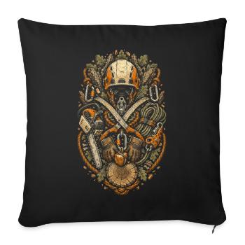 Arborists Arborists - Sofa pillowcase 17,3'' x 17,3'' (45 x 45 cm) - black - Front