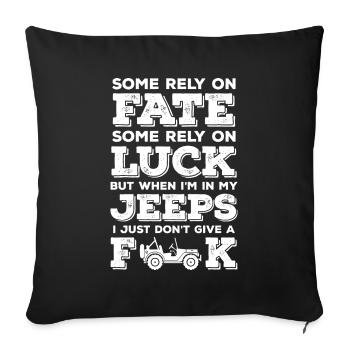 Jeeps - Sofa pillowcase 17,3'' x 17,3'' (45 x 45 cm) - black - Front
