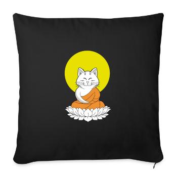 Master karin Buddha - Housse de coussin décorative 45 x 45 cm - noir - Devant