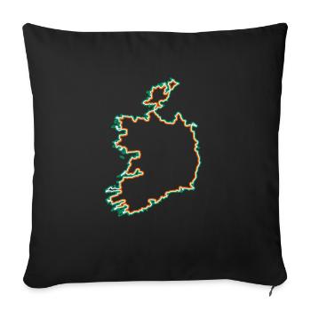 Irland - Sofakissenbezug 45 x 45 cm - Schwarz - Vorne