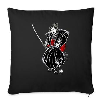 Samurai - Sofakissenbezug 45 x 45 cm - Schwarz - Vorne