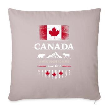 Canada Canada America maple leaf flag flag - Sofa pillowcase 17,3'' x 17,3'' (45 x 45 cm) - light taupe - Front