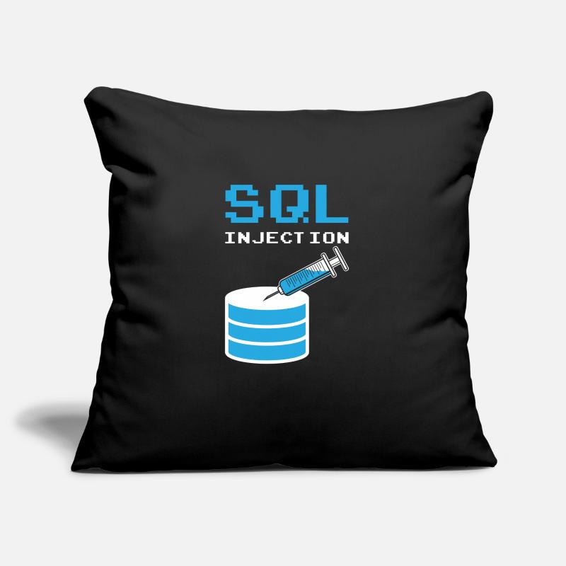 SQL Injection For SQL database admins Sofa pillowcase 17,3'' x 17,3'' (45 x 45 cm)