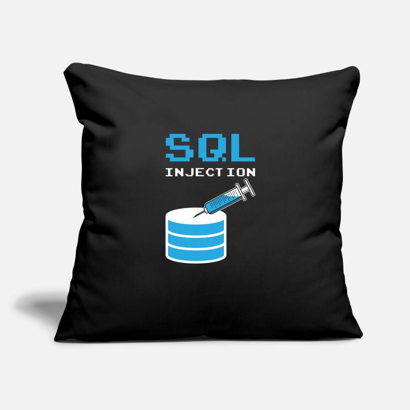 SQL Injection For SQL database admins Sofa pillowcase 17,3'' x 17,3'' (45 x 45 cm)