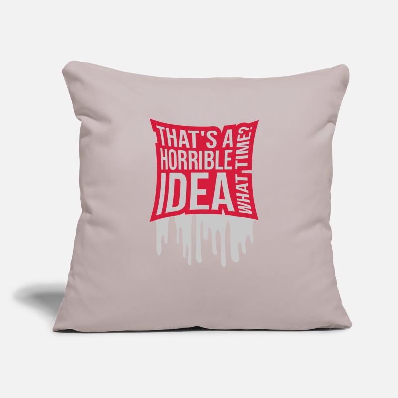 C’est une idée horrible Housse de coussin décorative 45 x 45 cm