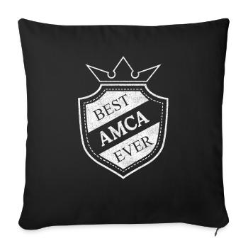 Amca - Sofakissenbezug 45 x 45 cm - Schwarz - Vorne
