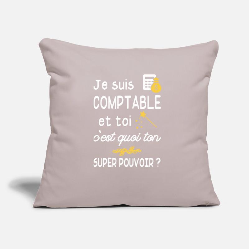 je suis comptable / humour comptable Housse de coussin décorative 45 x 45 cm
