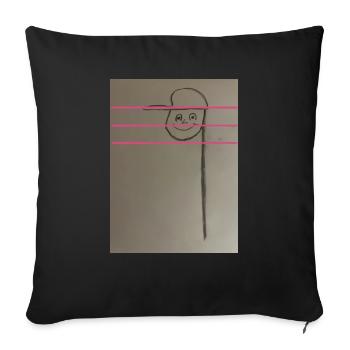 Die Note - Sofakissenbezug 45 x 45 cm - Schwarz - Vorne