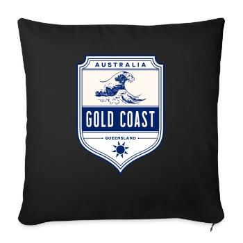 Gold Coast Australia Queensland Wave - Sofa pillowcase 17,3'' x 17,3'' (45 x 45 cm) - black - Front