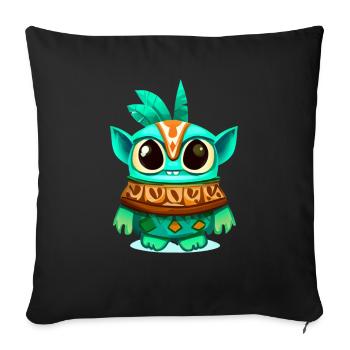 KiddyTikki Yo - Housse de coussin décorative 45 x 45 cm - noir - Devant