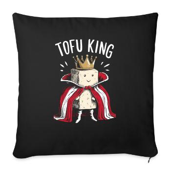 Tofu Lustiges - Sofakissenbezug 45 x 45 cm - Schwarz - Vorne