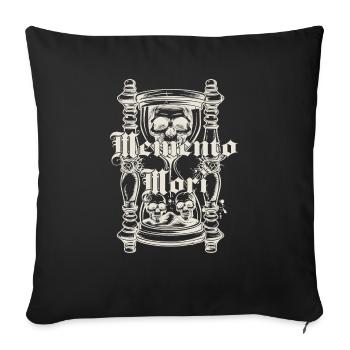 Memento Mori - Sofa pillowcase 17,3'' x 17,3'' (45 x 45 cm) - black - Front