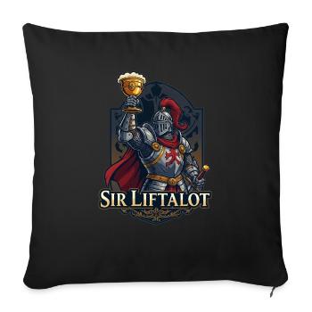 Sir Liftalot Drinking - Sofakissenbezug 45 x 45 cm - Schwarz - Vorne