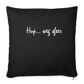 away atmosphere - Sofa pillowcase 17,3'' x 17,3'' (45 x 45 cm) - black - Front
