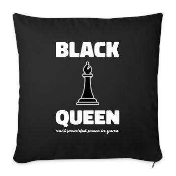 Cadeau Black Queen Africa Roots Pride - Housse de coussin décorative 45 x 45 cm - noir - Devant