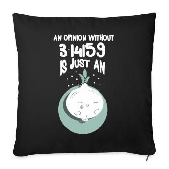 Maths Mathématiques Profs de dicton Prof de maths Drôle - Housse de coussin décorative 45 x 45 cm - noir - Devant