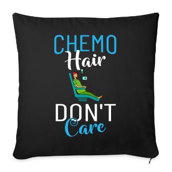 Chemotherapy Chemo Cancer Therapy - Sofa pillowcase 17,3'' x 17,3'' (45 x 45 cm) - black - Front