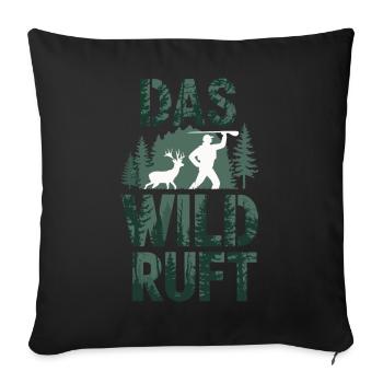 Hunter Hunting Hunting Hunting Clothing - Sofa pillowcase 17,3'' x 17,3'' (45 x 45 cm) - black - Front