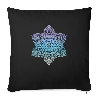 Mandala - Sofa pillowcase 17,3'' x 17,3'' (45 x 45 cm) - black - Front