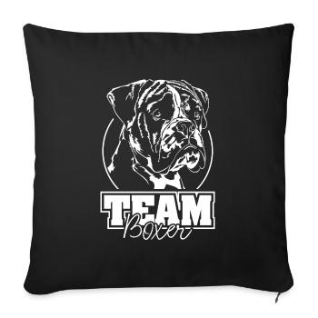 TEAM BOXER Chiens Chien Wilsigns IGP Dog Sport - Housse de coussin décorative 45 x 45 cm - noir - Devant