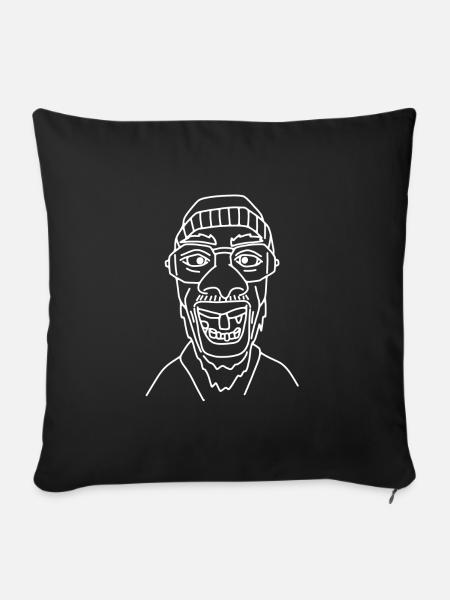 Cooler Typ - Sofakissenbezug 45 x 45 cm - Schwarz