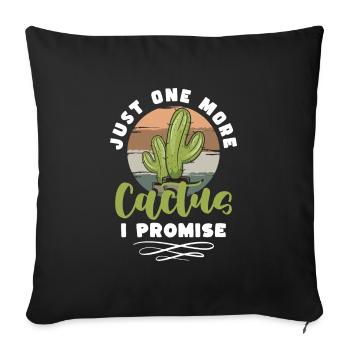 Colonne vertébrale épines Pot de fleurs Jardinier - Housse de coussin décorative 45 x 45 cm - noir - Devant
