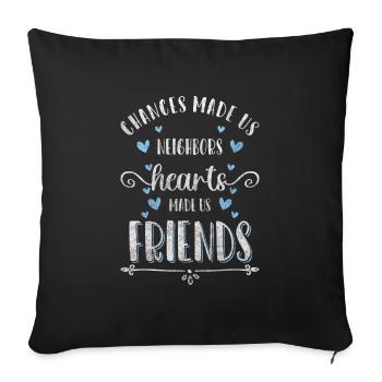 Voisin Meilleure bière voisine - Housse de coussin décorative 45 x 45 cm - noir - Devant