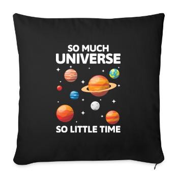 Astronomy Space Space Star - Sofa pillowcase 17,3'' x 17,3'' (45 x 45 cm) - black - Front