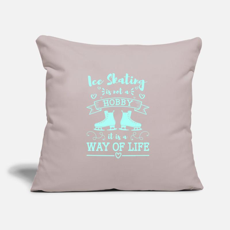 Eisläufer Eis Winter Sofa pillowcase 17,3'' x 17,3'' (45 x 45 cm)