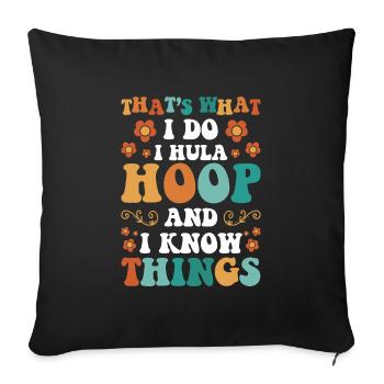 Hullern Fitness Training Motivation - Sofakissenbezug 45 x 45 cm - Schwarz - Vorne