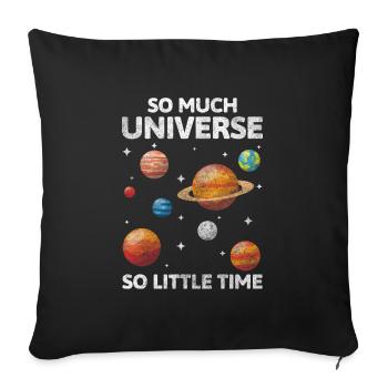Astronomy Research Discover Astronomer - Sofa pillowcase 17,3'' x 17,3'' (45 x 45 cm) - black - Front