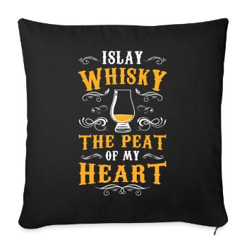 Whiskey Lover Whisky Drinker Gift - Sofa pillowcase 17,3'' x 17,3'' (45 x 45 cm) - black - Front