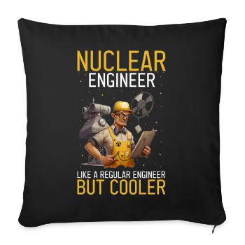Kernenergie Spruch für Kernenergie - Sofakissenbezug 45 x 45 cm - Schwarz - Vorne