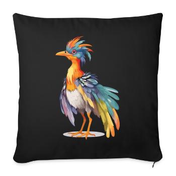 Mignon Archaeopteryx Pastel Dino Design - Housse de coussin décorative 45 x 45 cm - noir - Devant