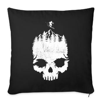 Totenkopf, Ski, Après Ski, Winter sports, Ski holiday - Sofa pillowcase 17,3'' x 17,3'' (45 x 45 cm) - black - Front