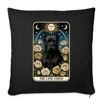 Cane Corso - Sofakissenbezug 45 x 45 cm - Schwarz - Vorne