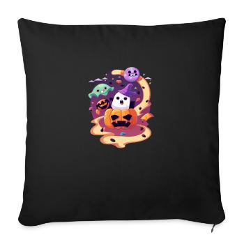 Halloween - Sofa pillowcase 17,3'' x 17,3'' (45 x 45 cm) - black - Front