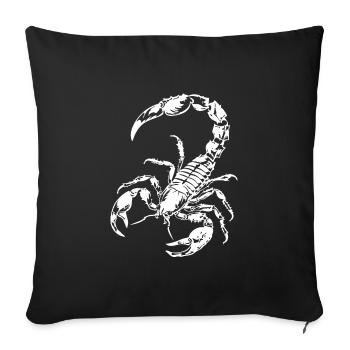 Scorpion - Housse de coussin décorative 45 x 45 cm - noir - Devant