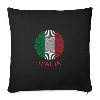 Italy - Sofakissenbezug 45 x 45 cm - Schwarz - Vorne