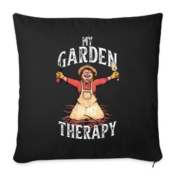 JARDIN JARDIN - Housse de coussin décorative 45 x 45 cm - noir - Devant