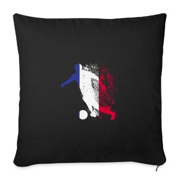 Équipe de France - Housse de coussin décorative 45 x 45 cm - noir - Devant