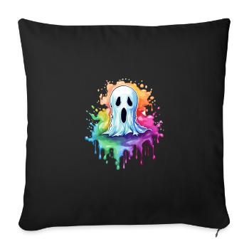 Niedlicher Geist Splash Art Street Style - Sofakissenbezug 45 x 45 cm - Schwarz - Vorne