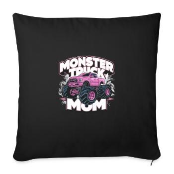Monster Truck Mom für die Mutti für Frauen und - Sofakissenbezug 45 x 45 cm - Schwarz - Vorne