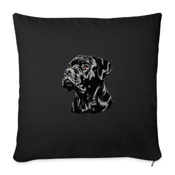 Cane Corso für einen Cane Corso Besitzer - Sofakissenbezug 45 x 45 cm - Schwarz - Vorne
