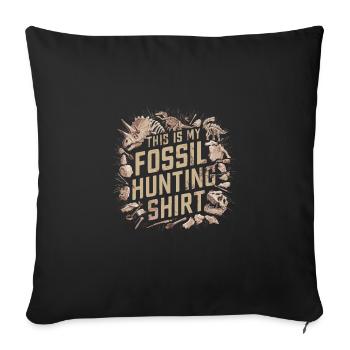 Fossil Hunter für einen Archäologe - Sofakissenbezug 45 x 45 cm - Schwarz - Vorne